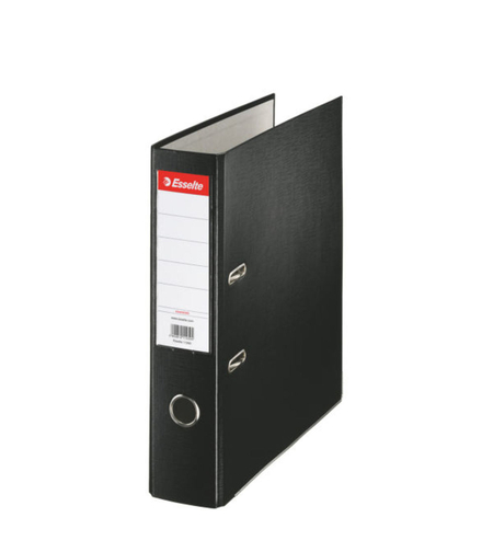 Biblioraft Esselte Economy, PP, partial reciclat, FSC, A4, 75 mm, negru