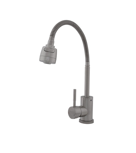 FB-011 Ref Baterie bucatarie SUS 304 pipa flexibila 2 functii crom mat VITAL FLOW