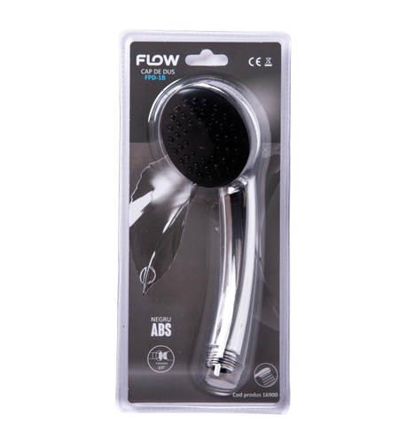 FPD-1B Cap de dus, negru ABS, FLOW