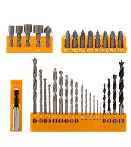 RBB41 Set biti, tubulare si burghie, 41 piese ROTOR