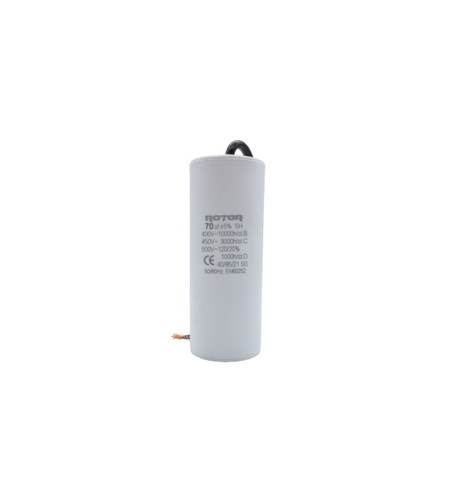 CBB60 Condensator cu fire 70µF 45x95mm 450V ROTOR