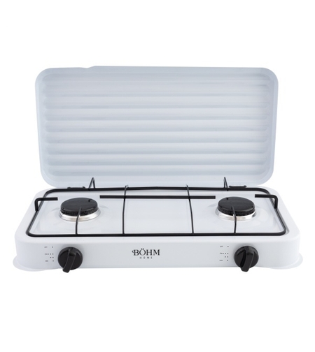 BG-M-002-W Aragaz cu doua ochiuri pe gaz si aprindere electrica BÖHM