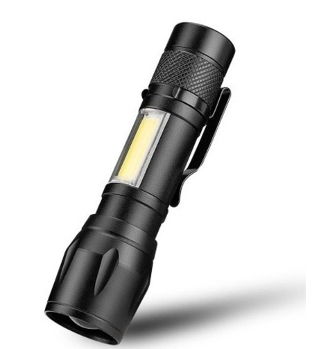 V-111482 Lanterna din aluminiu LED cu zoom, acumulator si incarcare USB, VL1234 VARGO