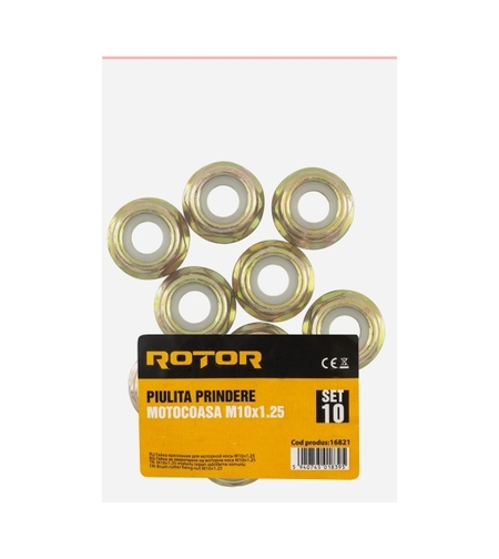 Set 10 bucati Piulita prindere motocoasa M10x1.25 (0,8 lei pret/buc)