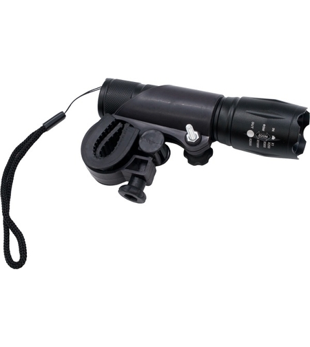 FB-T6G Lanterna LED din aluminiu cu zoom si prindere pentru bicicleta pe acumulator FLOW