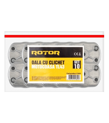 Set 10 bucati oala cu clichet motocoasa TL43 ROTOR( 4 lei pret/buc)