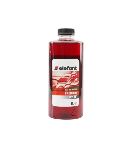 Ulei 1L, rosu amestec. motoare 2T 30ml/l, Elefant