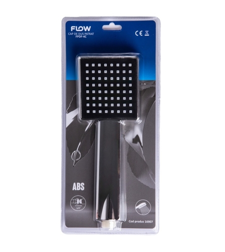 FPDF-4C Cap de dus patrat, ABS, FLOW
