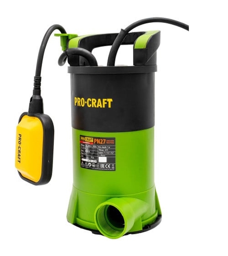 PN27 Pompa submersibila monoetajata in carcasa din plastic PROCRAFT
