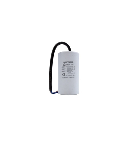 CBB60 Condensator cu fire 50µF 50x95mm 450V ROTO