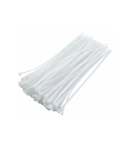 V-701274 Colier plastic alb 3x100, 100 bucati, VARGO