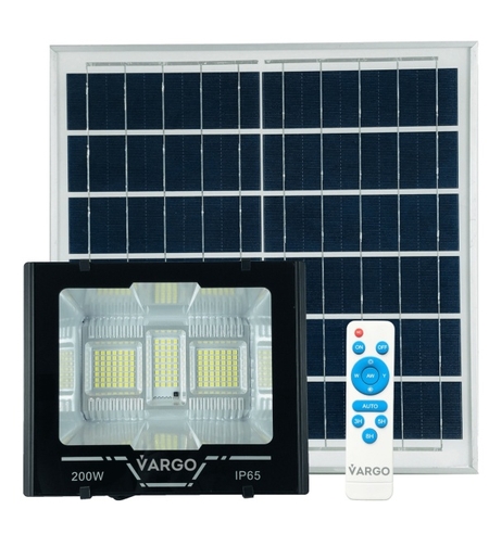 V-117925 Proiector cu panou solar si telecomanda VARGO