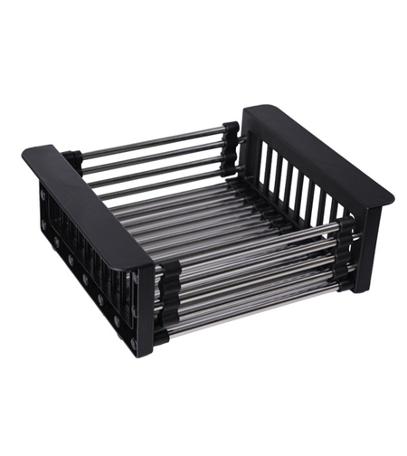 FSE-26B Scurgator extensibil negru chiuveta 26-41.5 x 21.5 x 9 cm, FLOW