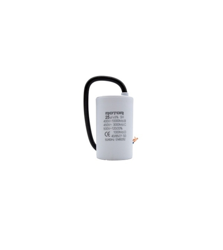 CBB60 Condensator cu fire 25µF 45x72mm 450V ROTOR
