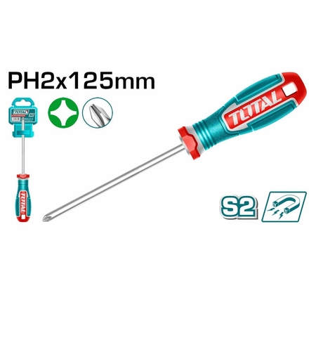 TOTAL - SURUBELNITA PHILLIPS- PH2 - 6.0MM - 125MM -(INDUSTRIAL)