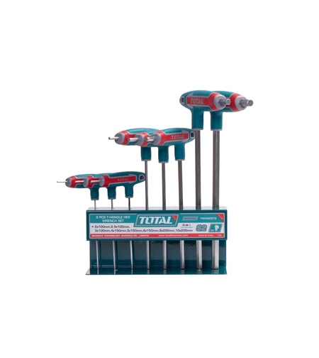 TOTAL - SET 8 CHEI IMBUS IN T: 2-10MM, CR-V (INDUSTRIAL)