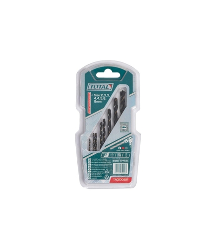 TOTAL - SET BURGHIE PENTRU METAL HSS: 8 BUC