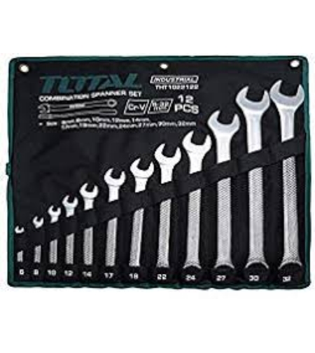 TOTAL - SET 12 CHEI COMBINATE FIXE/INELARE - 6-32MM (INDUSTRIAL)