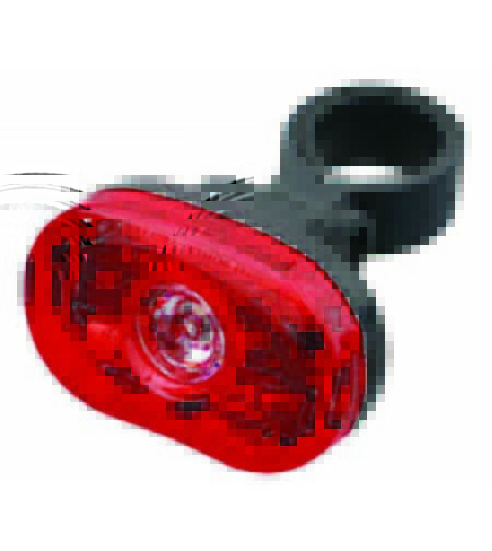 STOP - TENT 3 LED-uri Rosii LED Central: 0.5 Watt 2 Functii Tija sa: Φ25.4 - 31.8mm Structura rezis