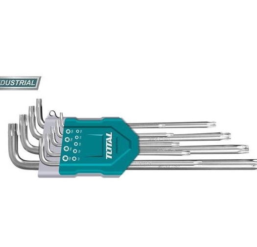 TOTAL - SET 9 CHEI IMBUS TORX - T10-T50 - CR-V/ BRAT LUNG (INDUSTRIAL)