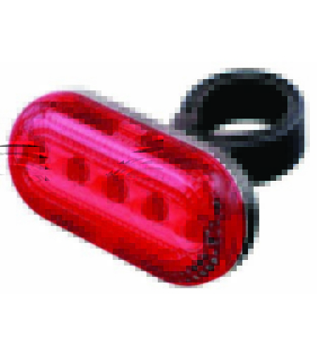 STOP - HI FIVE 5 LED-uri Rosii SUPER BRIGHT 2 Functii Tija sa: Φ25.4 - 31.8mm Structura rezistenta