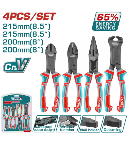 TOTAL - SET CLESTI CU ECONOMIZOR DE ENERGIE 4 PIESE