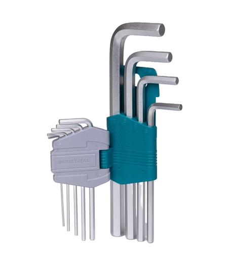 TOTAL - SET 9 CHEI IMBUS HEXAGONALE: 1.5-10MM, CR-V (INDUSTRIAL)