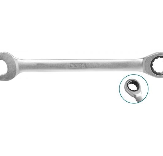 TOTAL - CHEIE COMBINATA CU CLICHET - 13MM, L178MM (INDUSTRIAL)