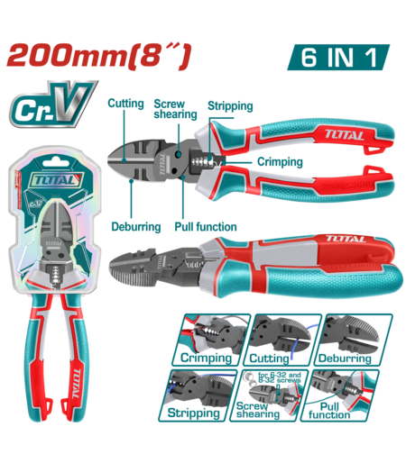 TOTAL - CLESTE MULTIFUNCTIONAL - 6 IN 1 (INDUSTRIAL)