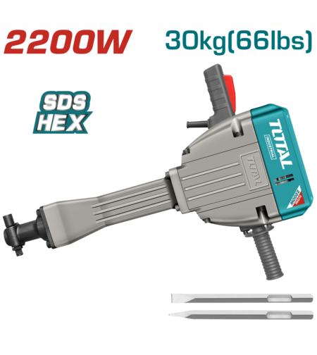 TOTAL - CIOCAN DEMOLATOR - 75J - 2200W (INDUSTRIAL)