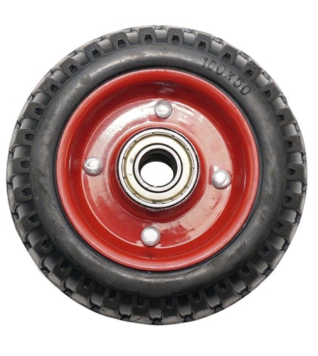 Roata carucior - medie - cauciuc brut striat - rulment - 160x50 (6