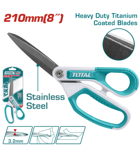 TOTAL - FOARFECA LAMA LUNGA SI MANER DIN CAUCIUC 210MM (8