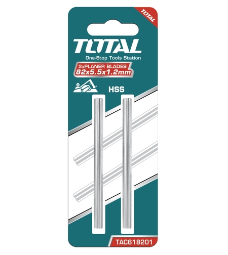 TOTAL - SET LAME RINDEA ELECTRICA HSS - 82X5.5X1.2MM - 2 BUC (INDUSTRIAL)