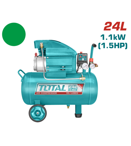 TOTAL - COMPRESOR AER - 24L - 8 BAR - 1100W