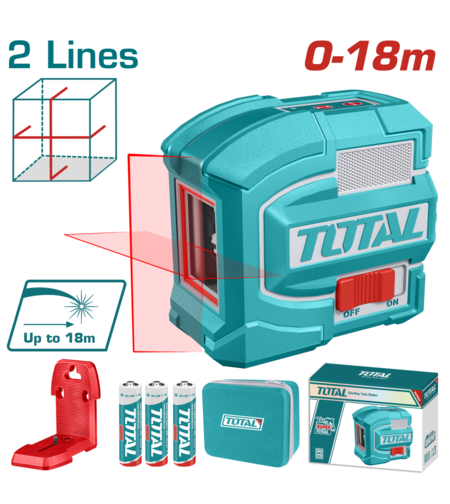 TOTAL - NIVELA CU LASER ROSU 0-18M