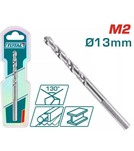 TOTAL - BURGHIU PENTRU METAL M2 HSS - 13MM (INDUSTRIAL)