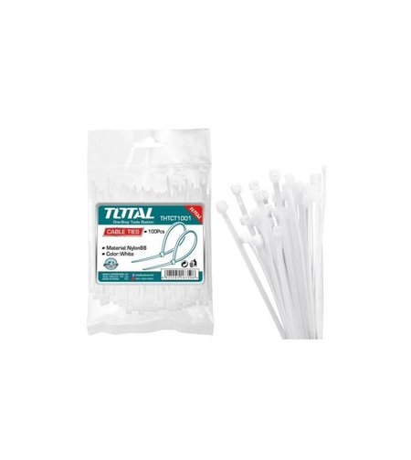 TOTAL - COLIERE DE PLASTIC - 100BUC - 2.5X100MM NYLON 66