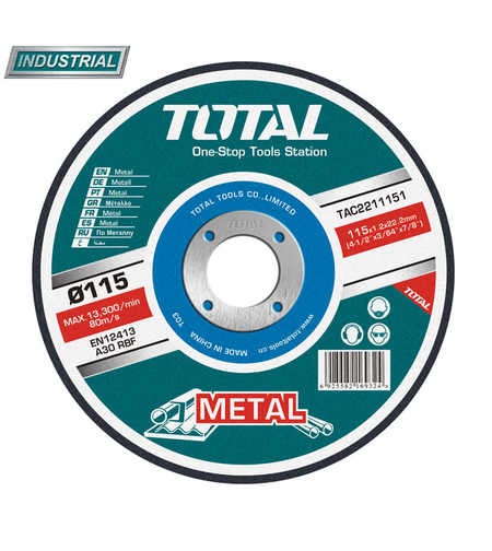 TOTAL - DISC DEBITARE METALE - 115MM