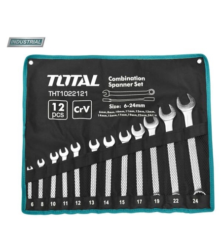 TOTAL - SET 12 CHEI COMBINATE - 6-24MM (INDUSTRIAL)