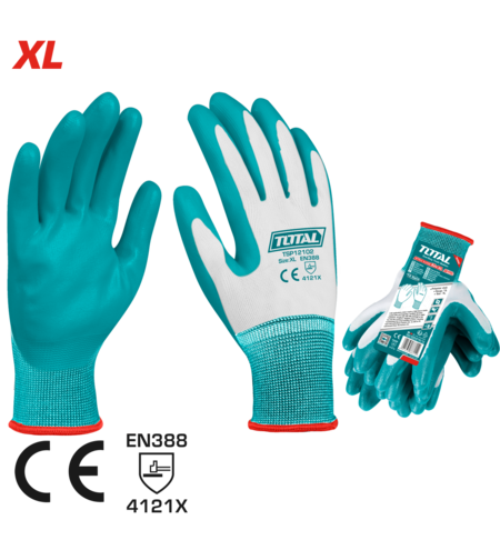TOTAL - MANUSI DE PROTECTIE - NITRIL + TEXTIL - XL