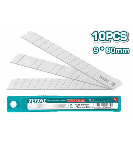 TOTAL - SET 10 LAME CUTTER 9*80MM