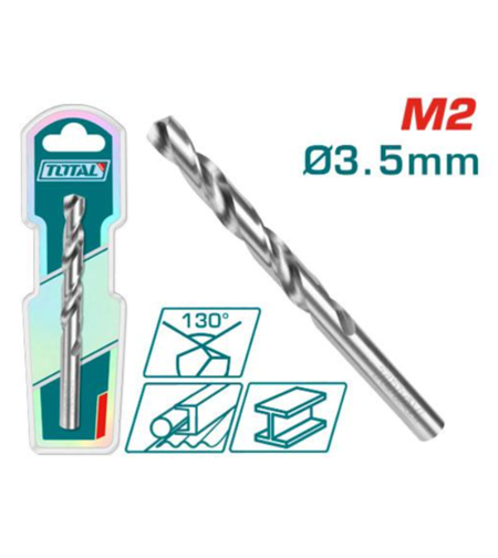 TOTAL - BURGHIU PENTRU METAL M2 HSS - 3.5MM