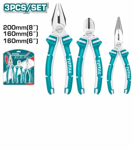 TOTAL - SET 3 CLESTI SUPER SELECT 200MM/160MM PATENT, CLESTE TAIETOR, CLESTE VARF ASCUTIT