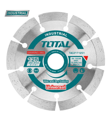 TOTAL - DISC DEBITARE BETON - 125MM (INDUSTRIAL)