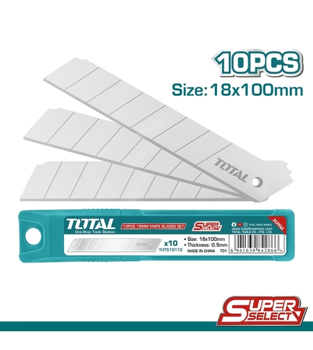TOTAL - SET LAME CUTTER - 10 BUC - 18MM