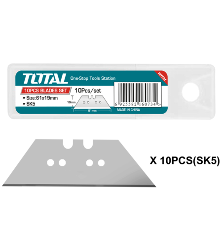 TOTAL - SET LAME CUTTER 61MMX19MM - 10BUC