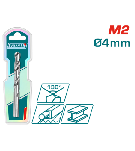 TOTAL - BURGHIU PENTRU METAL M2 HSS - 4MM