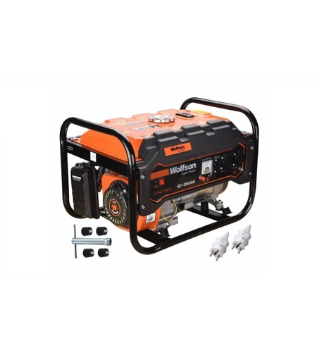 WOLFSON - GENERATOR DE CURENT GT-3500A, 2600W, 7CP, STABILIZATOR TENSIUNE AVR, MONOFAZAT