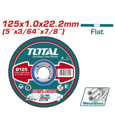 TOTAL - DISC DEBITARE METAL - 125MM