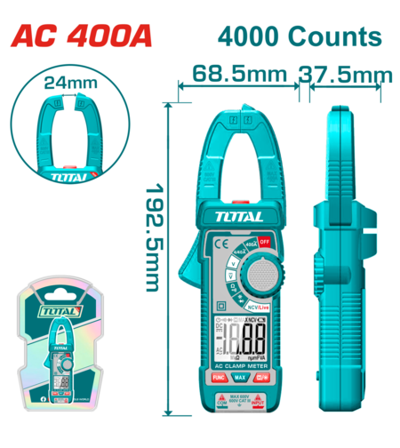 TOTAL - CLAMPMETRU DIGITAL (CLESTE AMPERMETRIC)